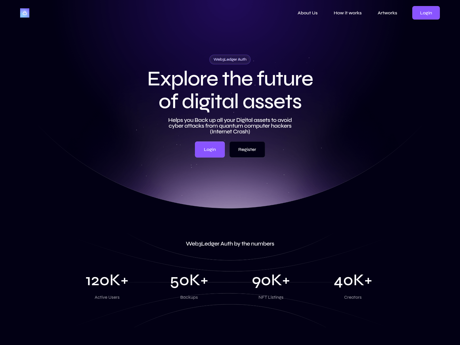 Screenshot of web3ledgerauth.com