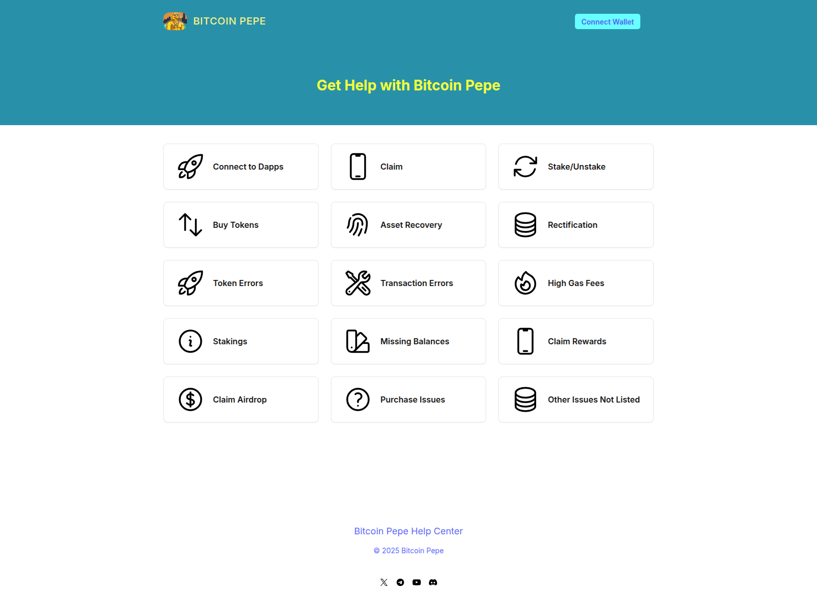 Screenshot of bitcoinpepehub.pages.dev