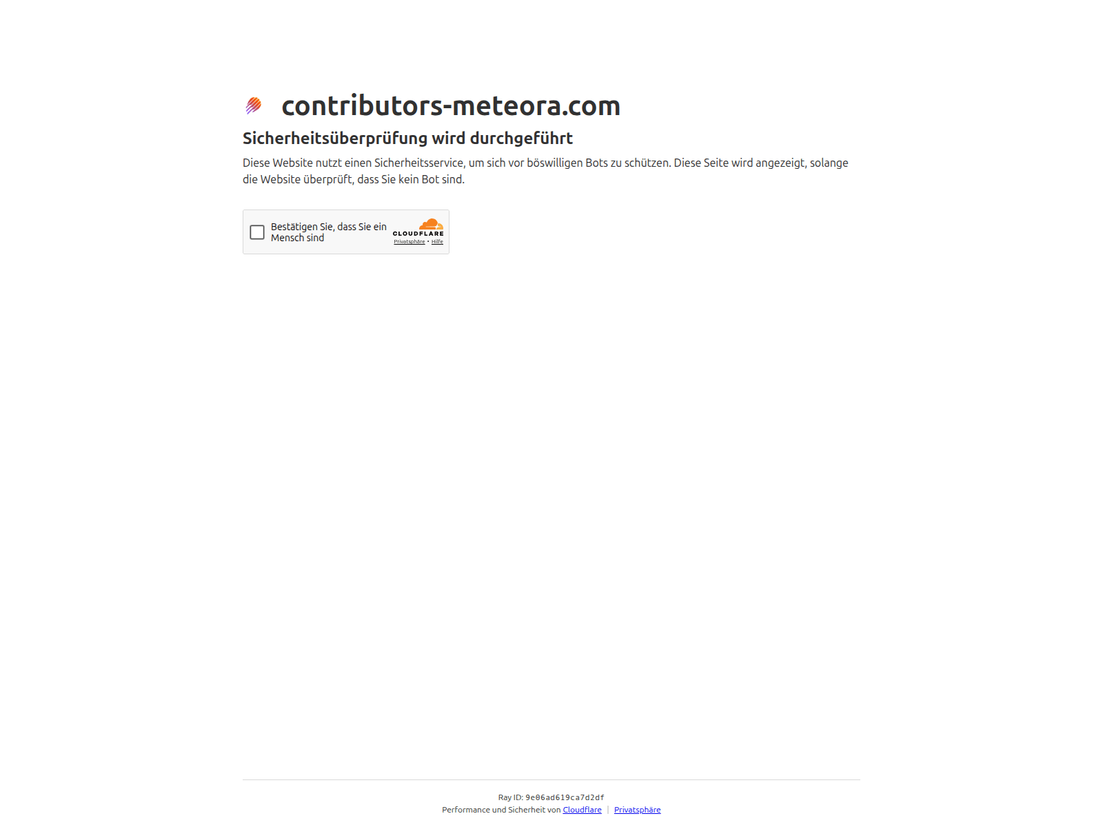 Screenshot of contributors-meteora.com