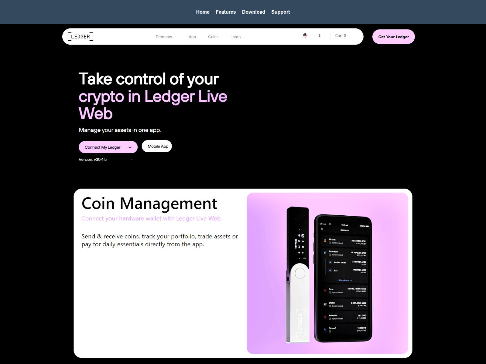 Screenshot of hubledjer.pages.dev