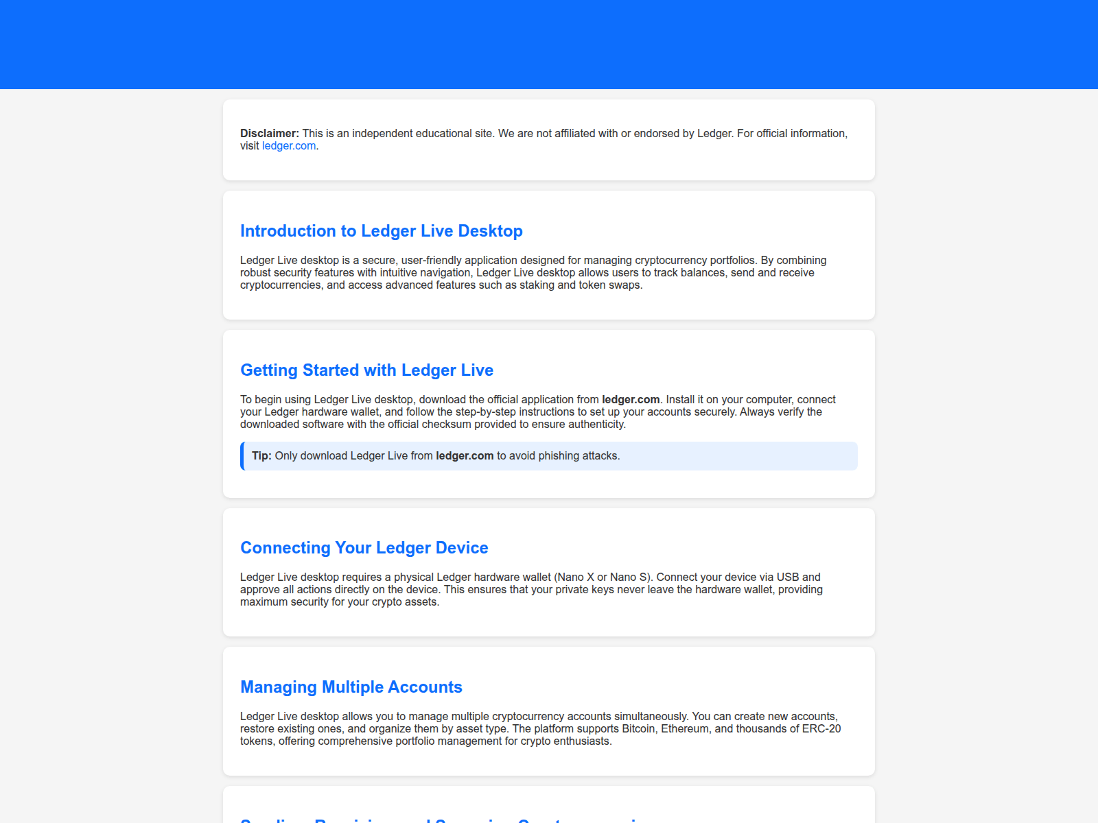 Screenshot of ledger-livv-deskktop.pages.dev