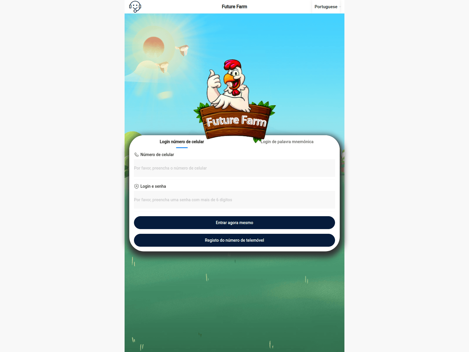 Forensic screenshot of thefuturefarms.com