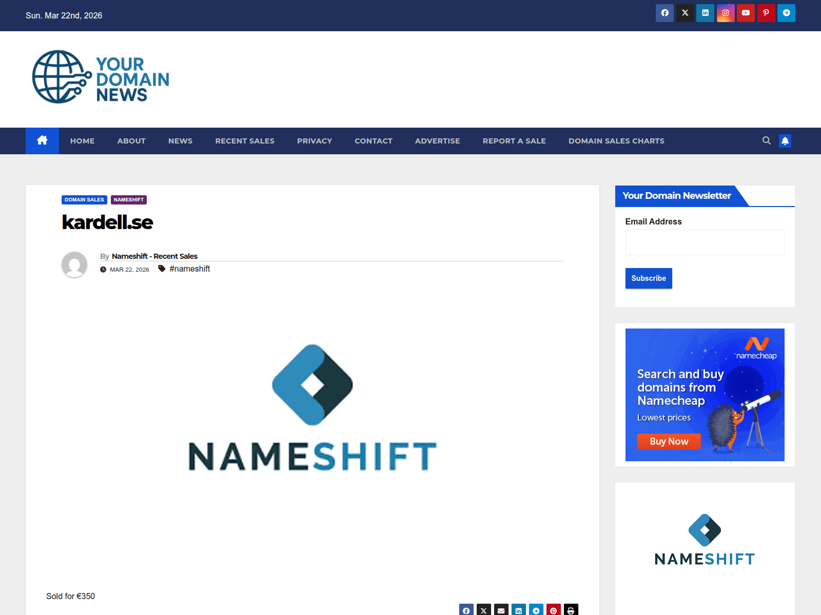 Forensic screenshot of www.yourdomainnews.com
