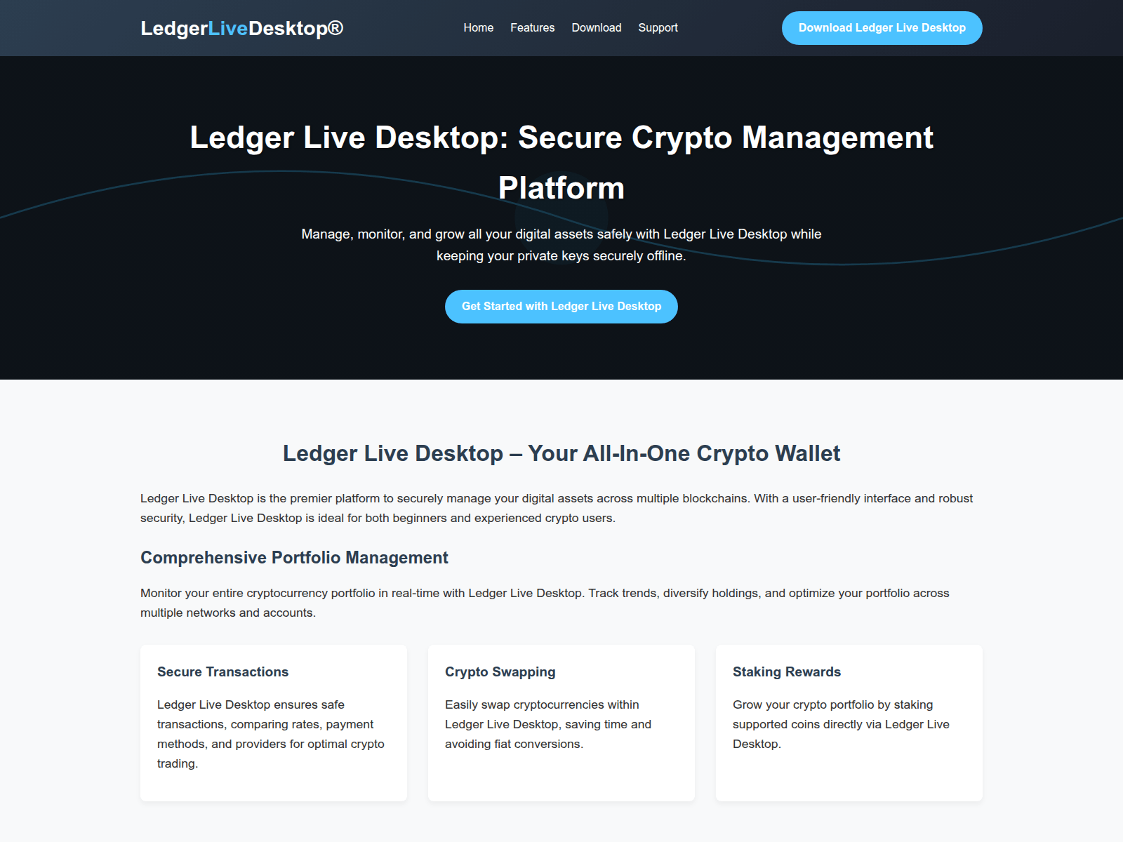 Screenshot of ledger-live-desktop-hup.pages.dev