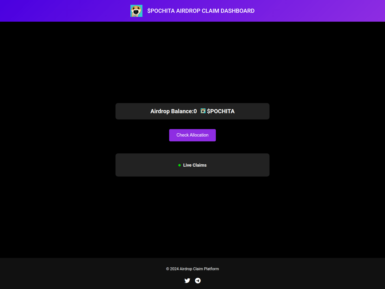 Forensic screenshot of claimpochita.pages.dev