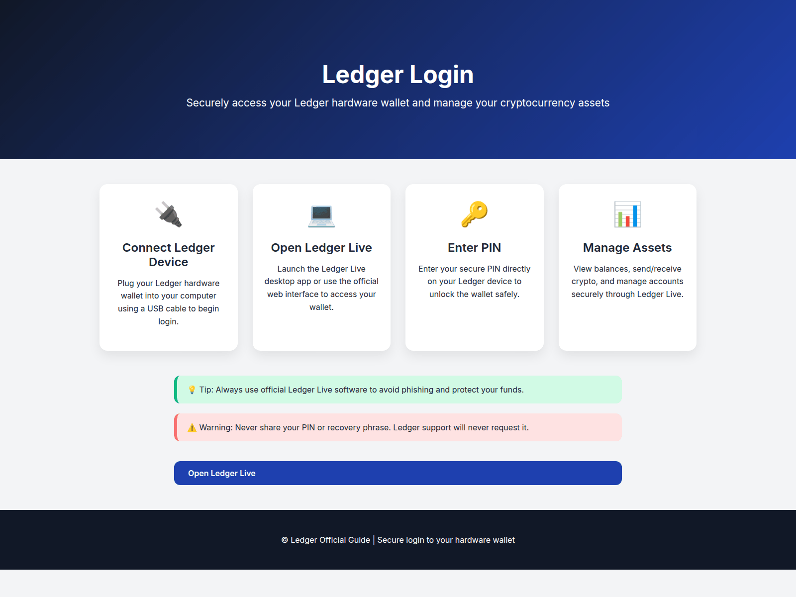 Screenshot of ledger-com-login.pages.dev