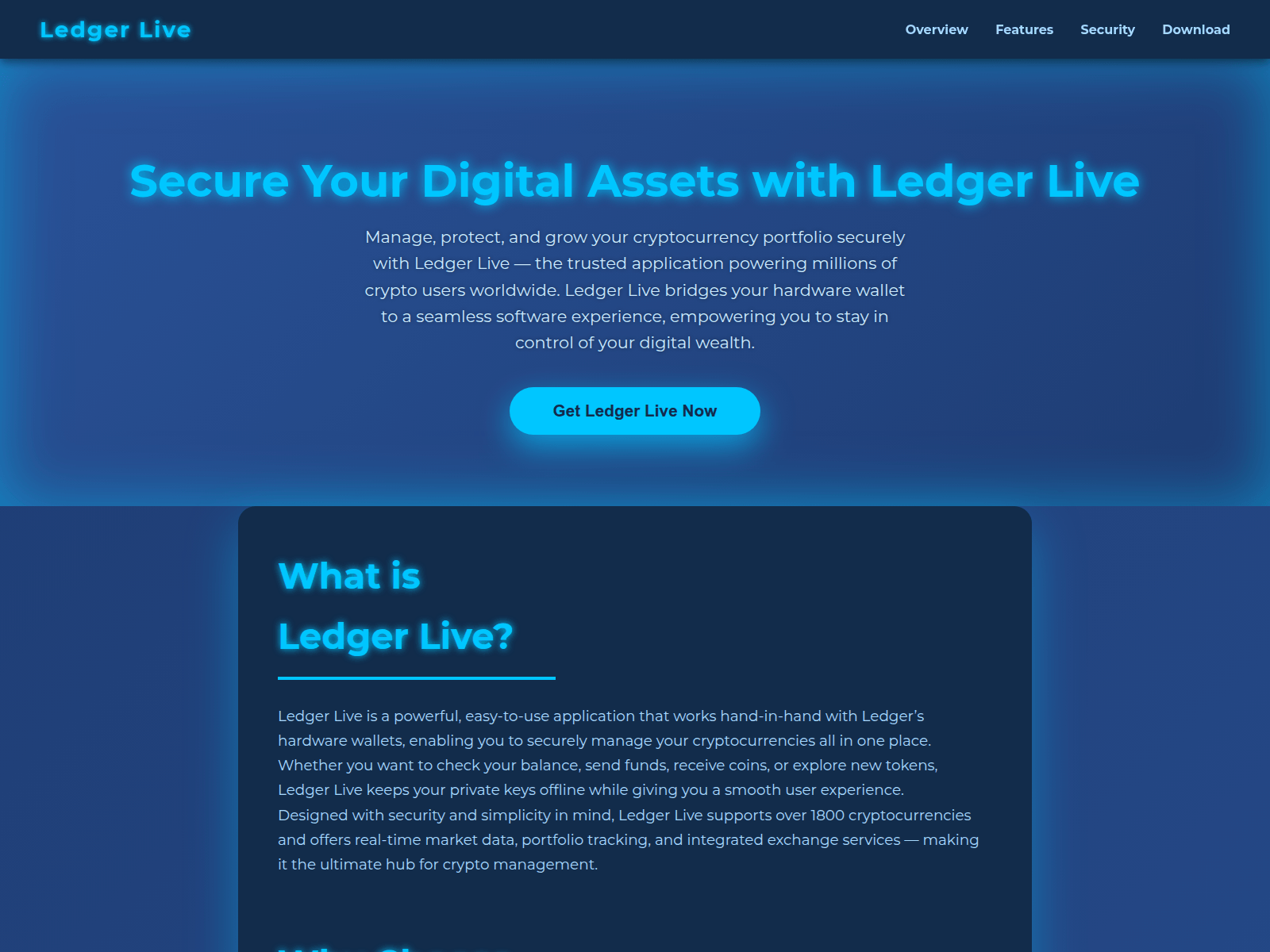 Screenshot of ledger-live-qas.pages.dev