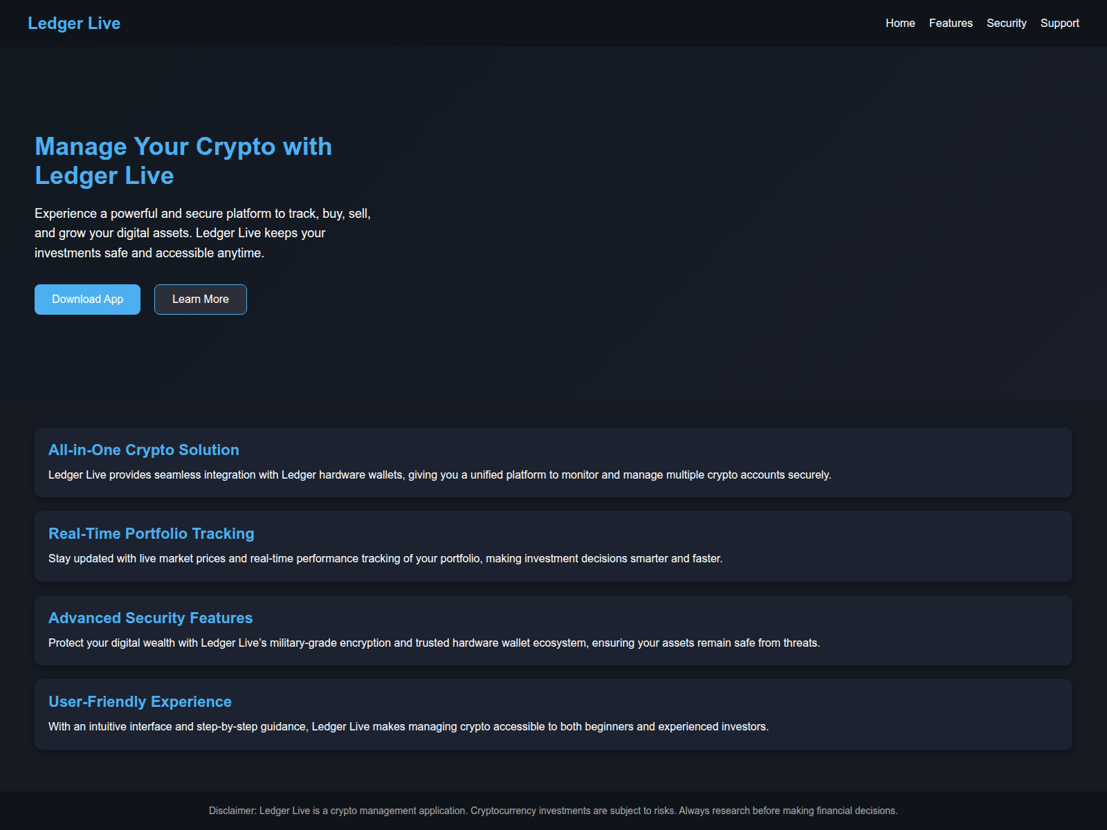 Forensic screenshot of homepage-ledger-us.pages.dev