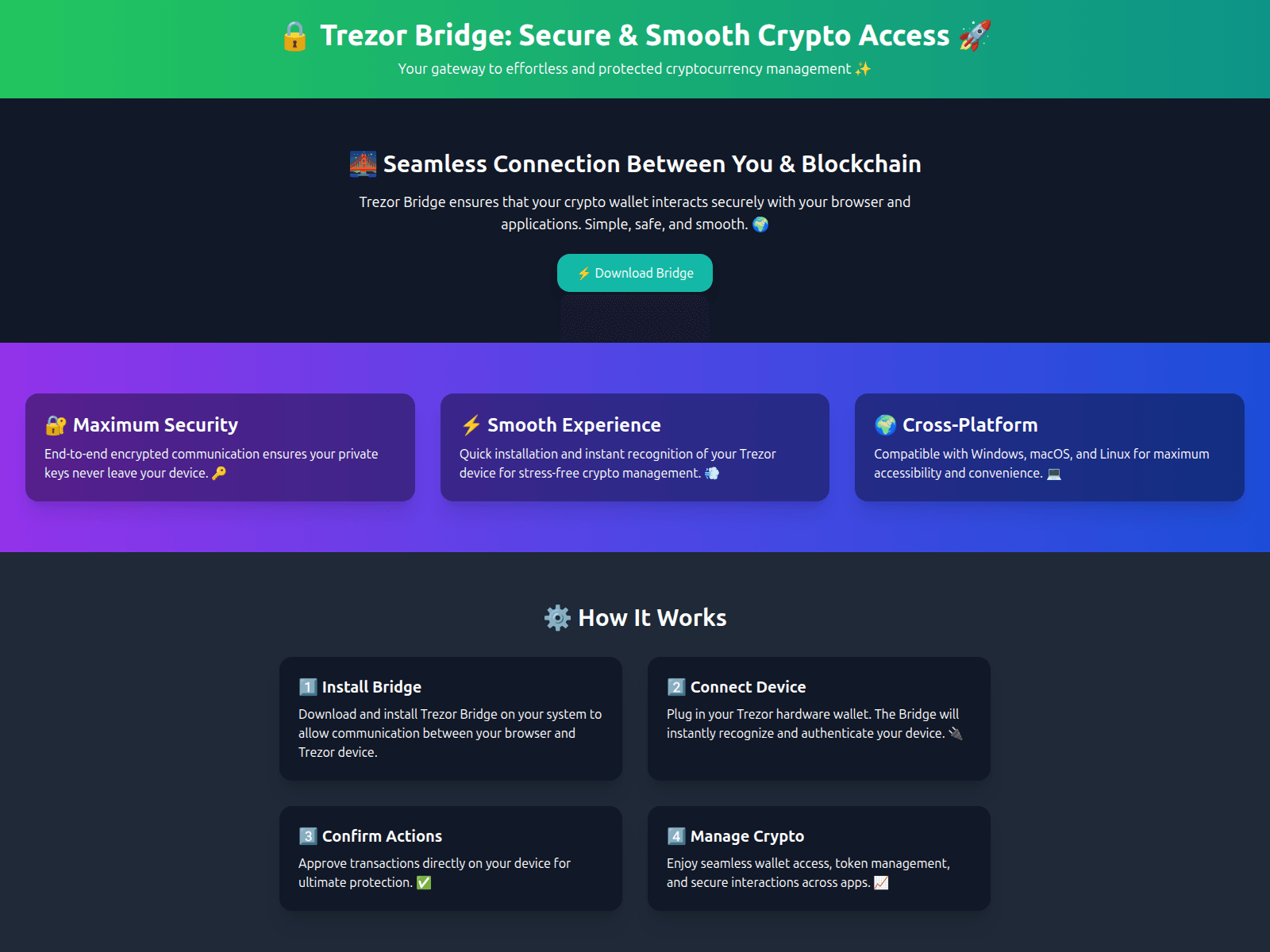 Forensic screenshot of io-homepage-bridge.pages.dev