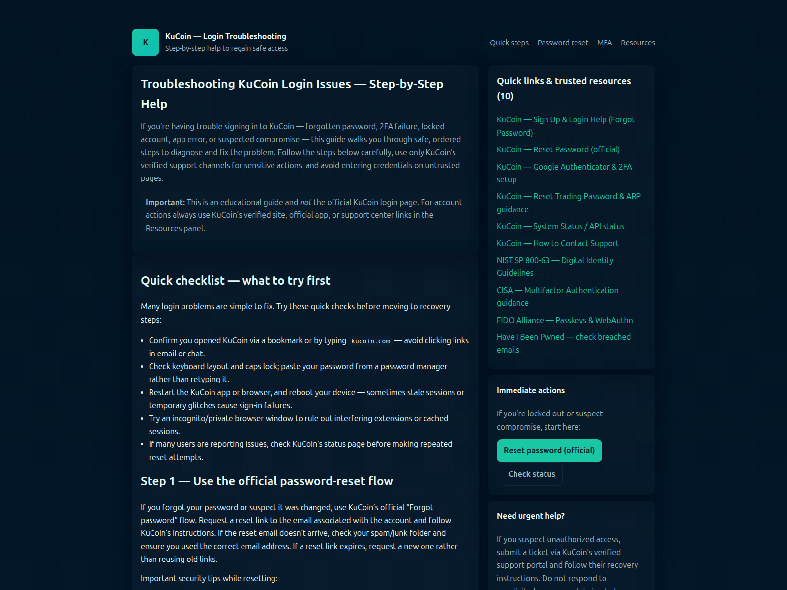 Forensic screenshot of kucoin-com.pages.dev