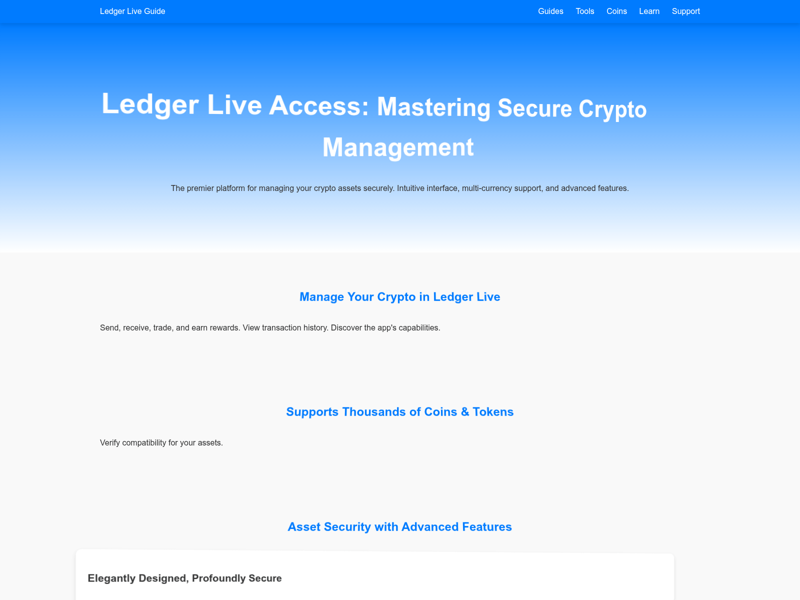 Forensic screenshot of guide-ledger-lives.pages.dev