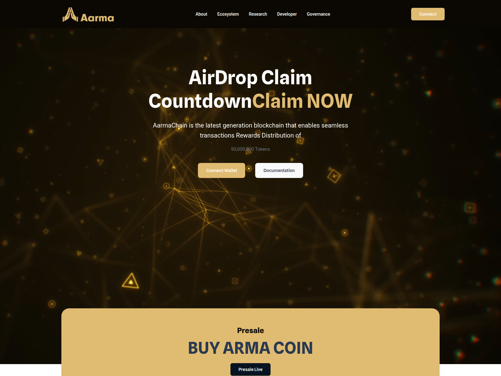 Screenshot of aarmachain.pages.dev