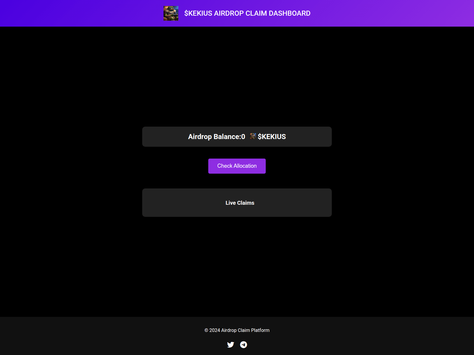 Forensic screenshot of claimkekius.pages.dev