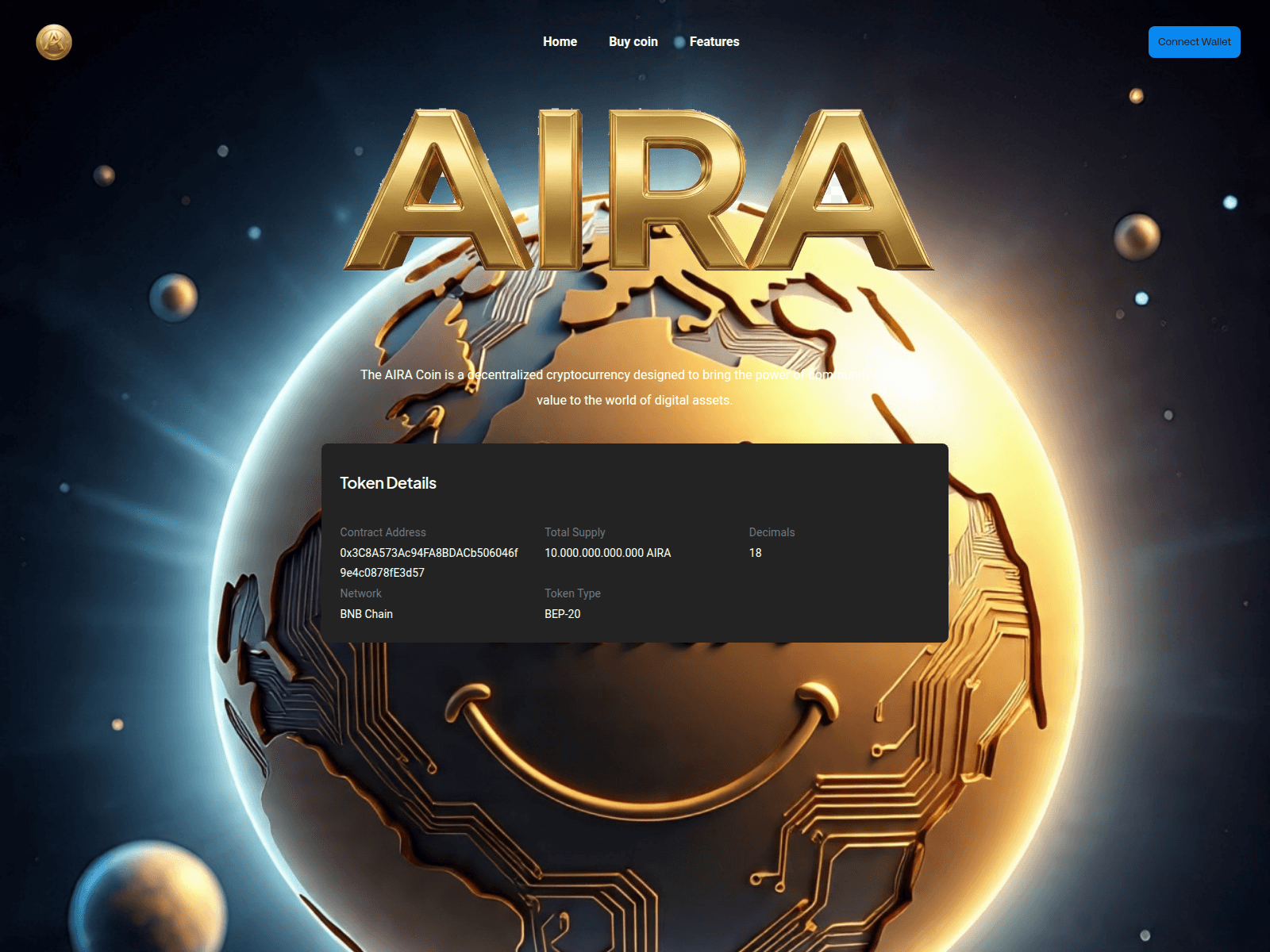 Forensic screenshot of airacoin.com