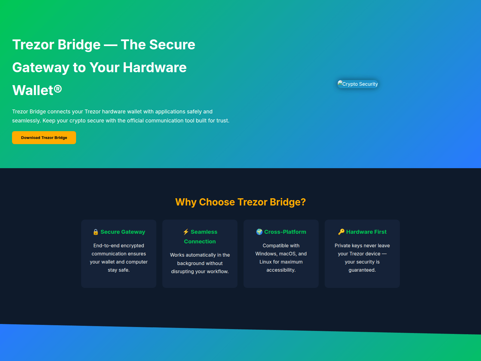 Forensic screenshot of web-bridge-trezar.pages.dev