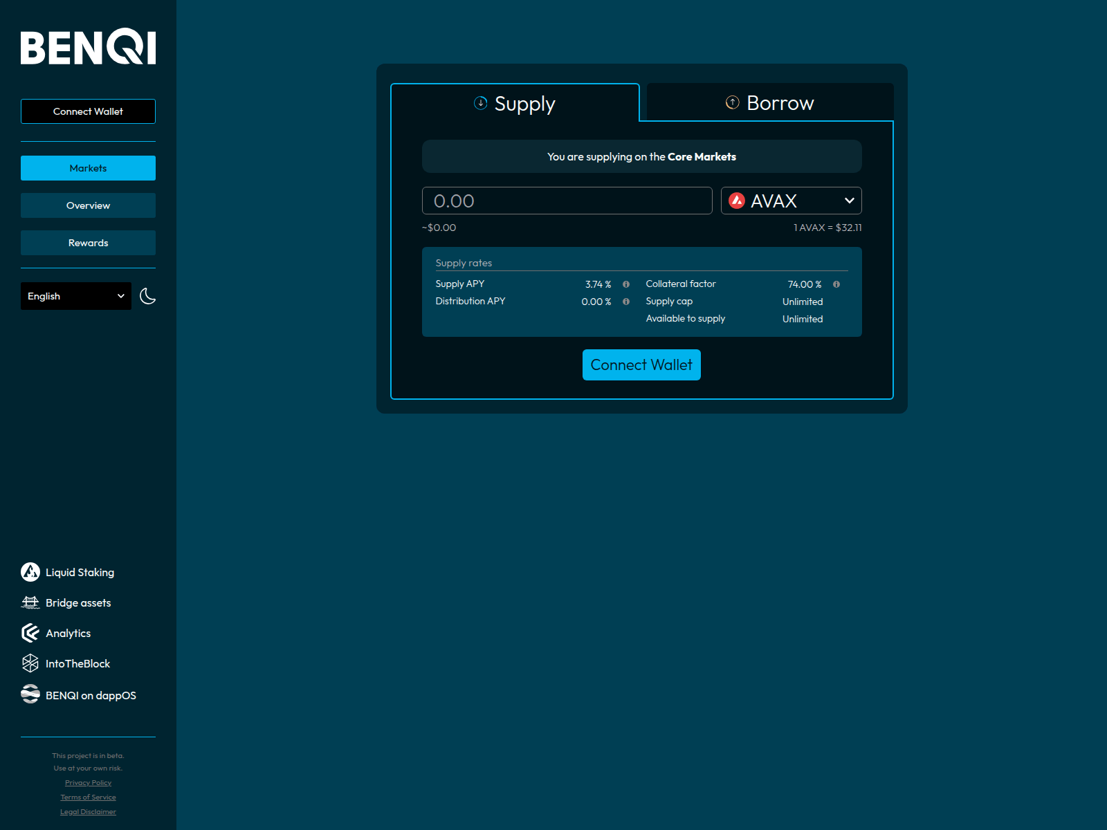 Forensic screenshot of app-benqi-fi.pages.dev