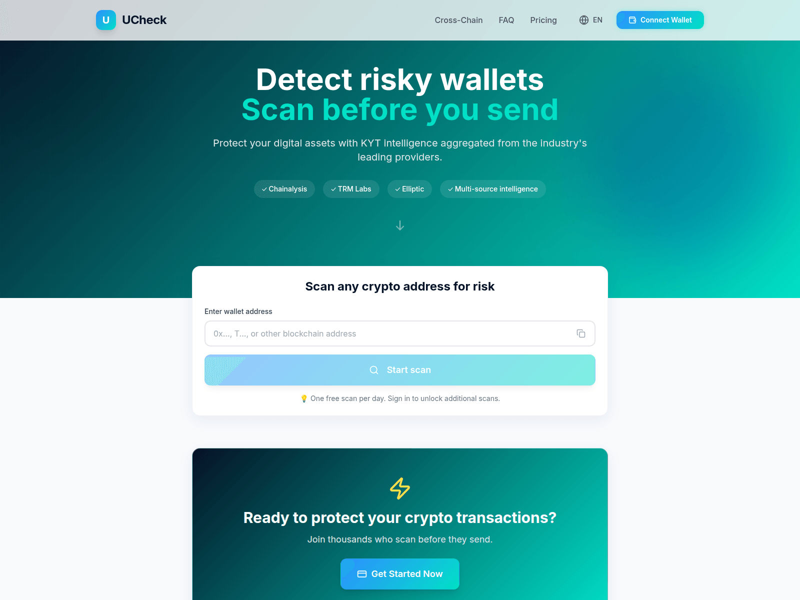 Screenshot of ucheck.io
