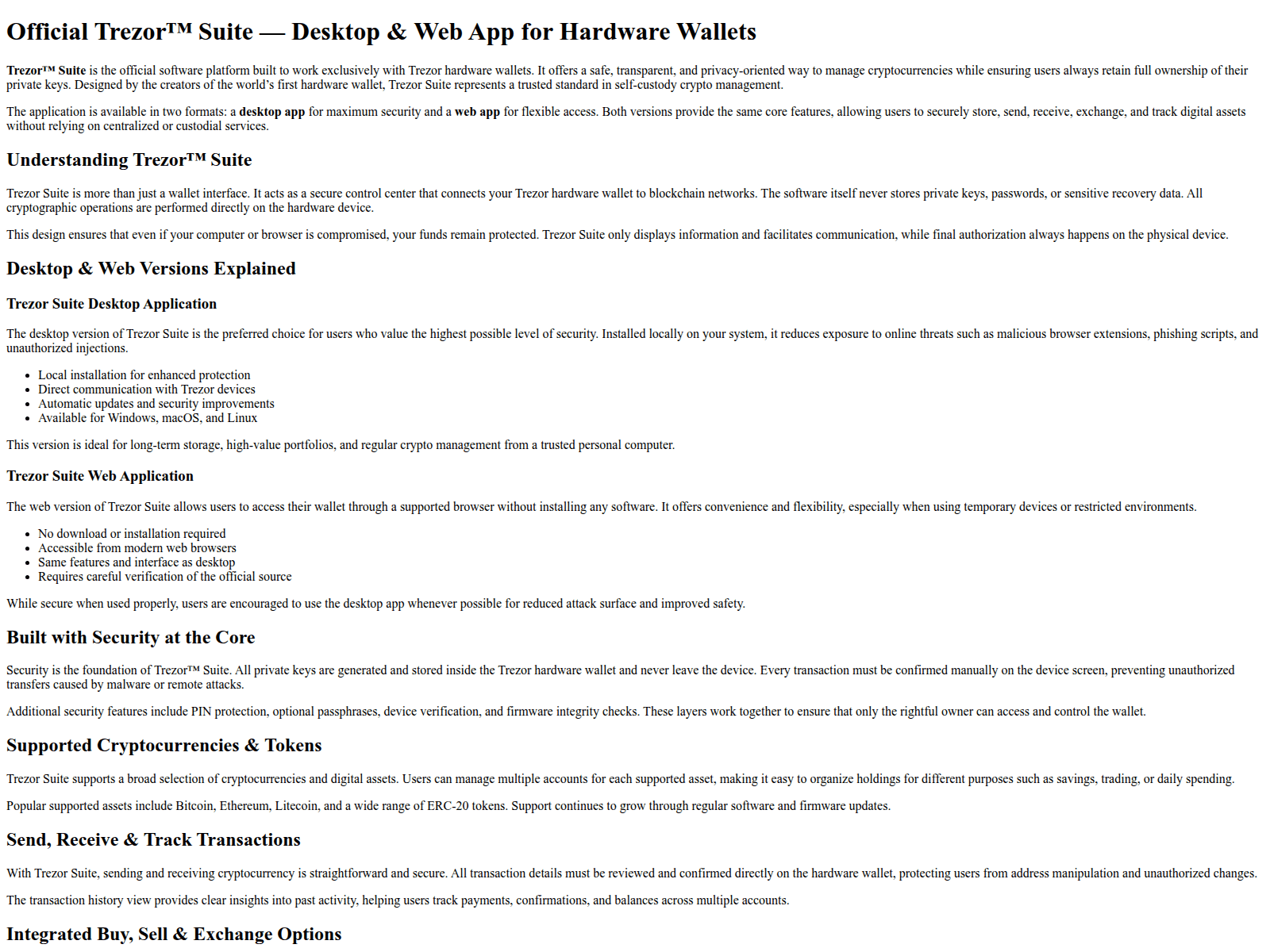 Screenshot of faq-trezor-enus.pages.dev