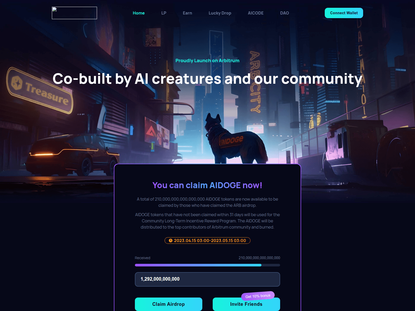 Screenshot of arbdoge-72r.pages.dev