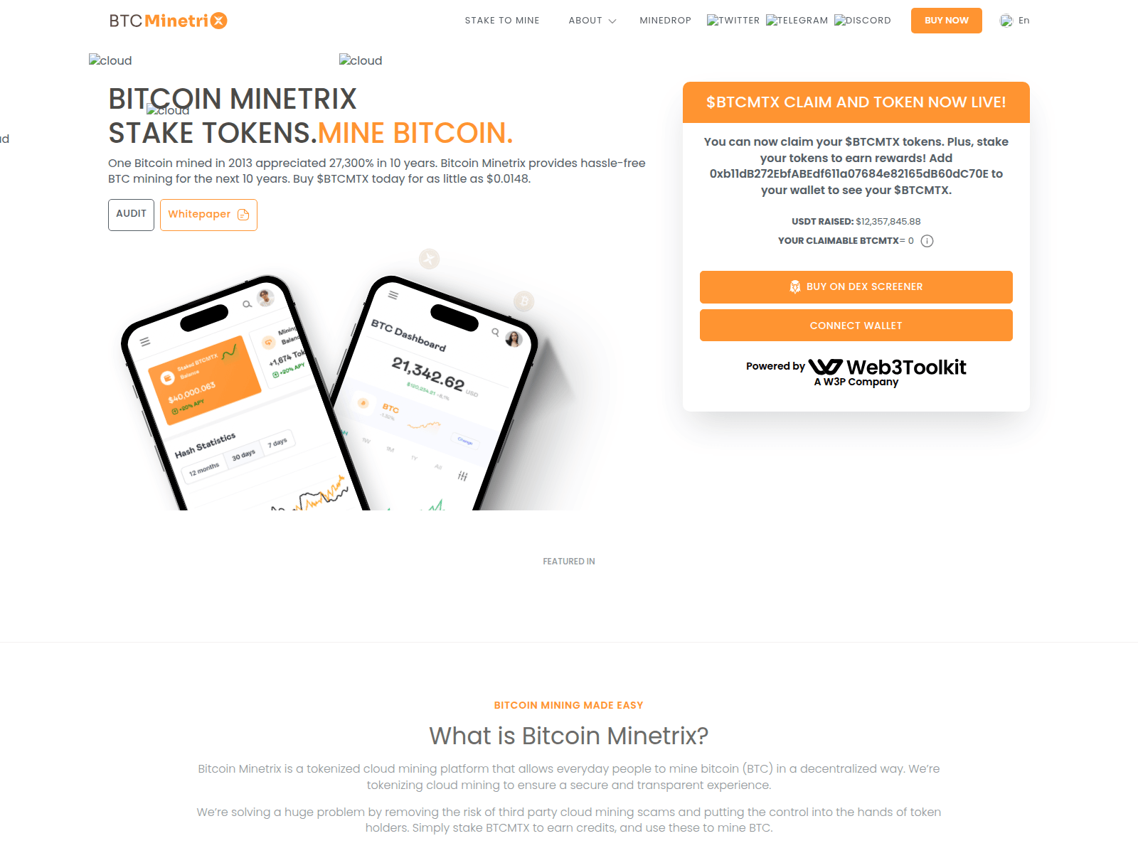 Screenshot of bitmine.pages.dev