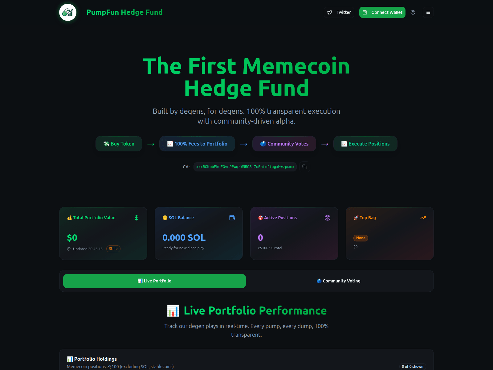 Screenshot of pfhf.fun