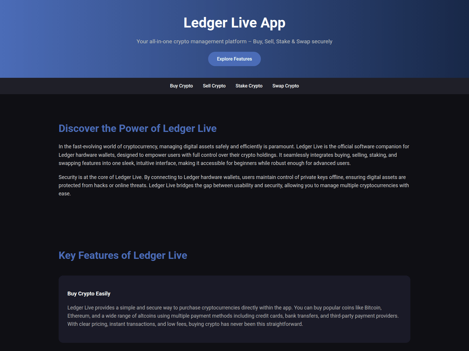 Screenshot of ledger-app-live-aql.pages.dev