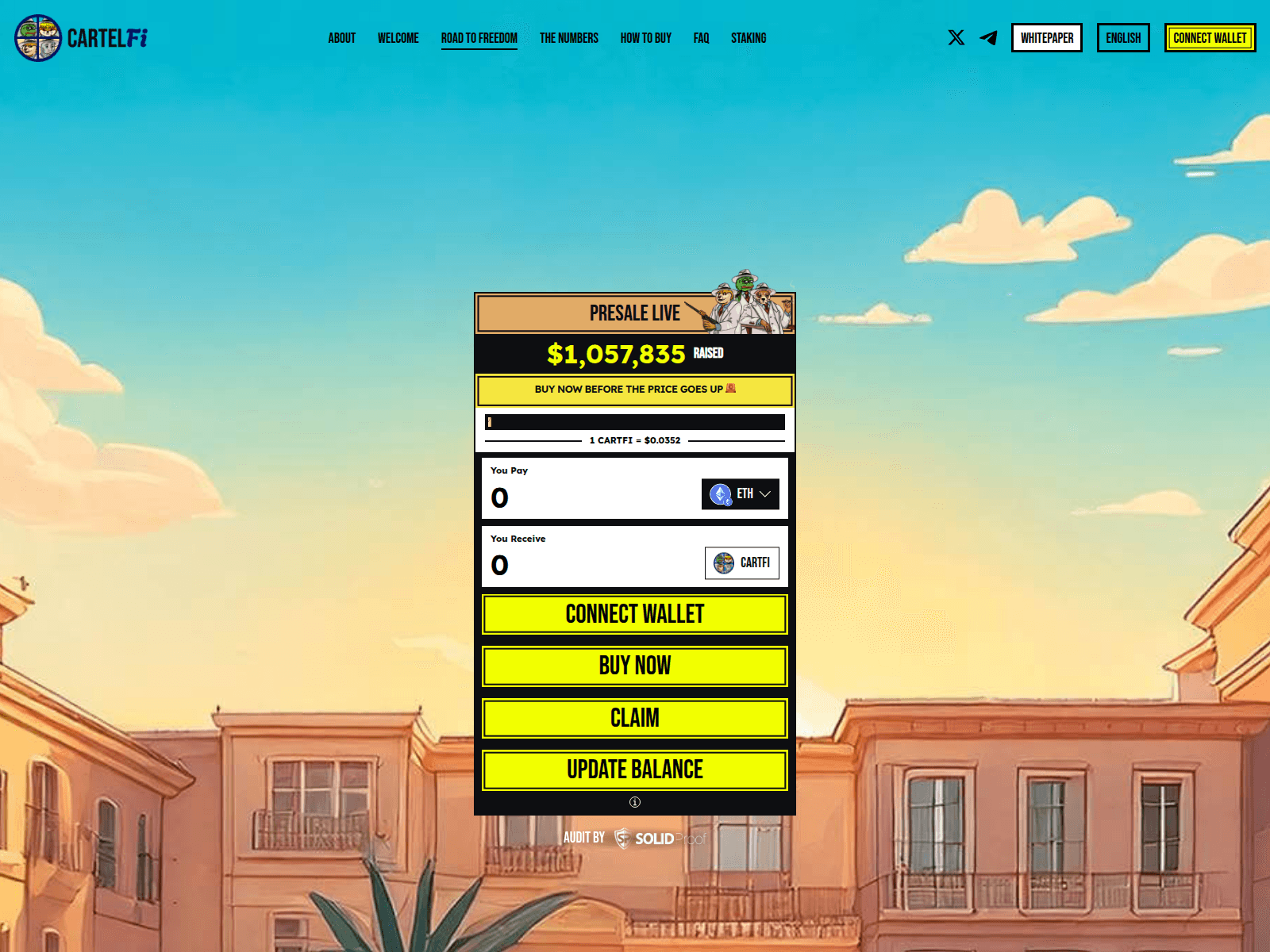 Screenshot of cartelflive.pages.dev