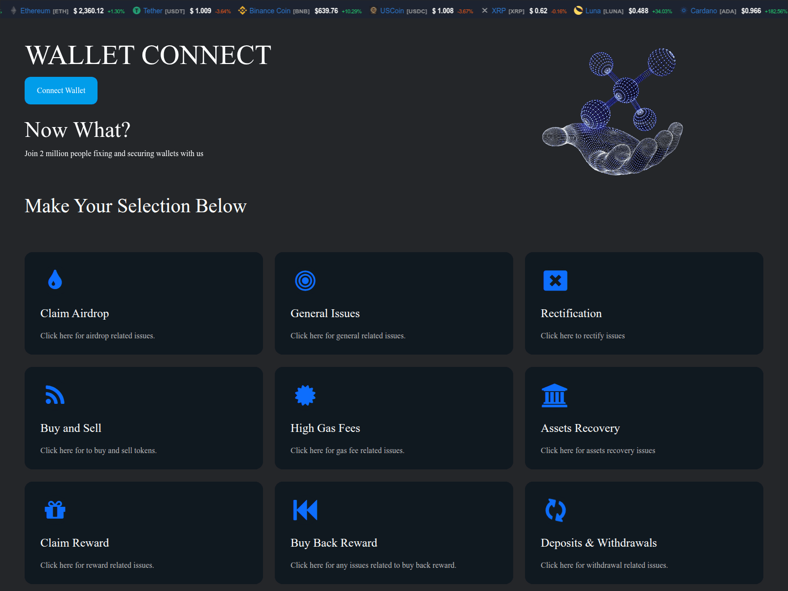 Screenshot of nodehub.pages.dev