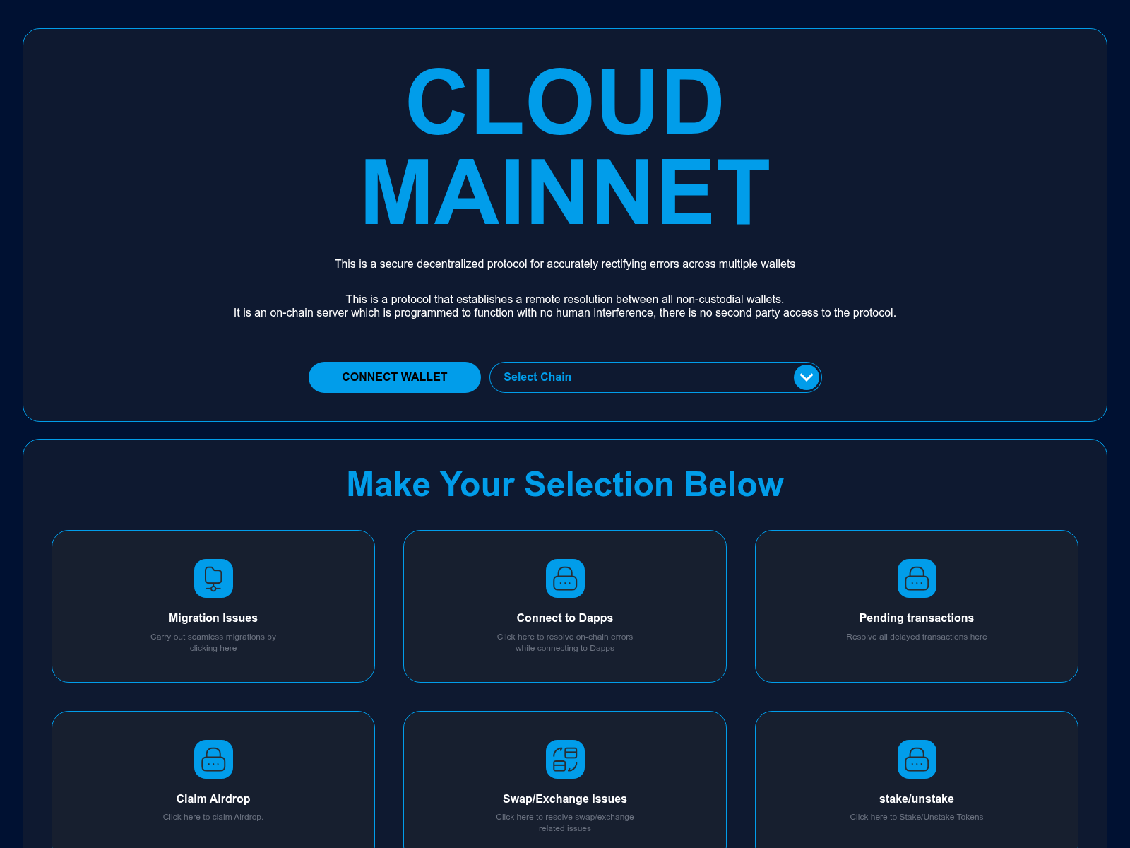 Forensic screenshot of cloud-mainnet.xyz