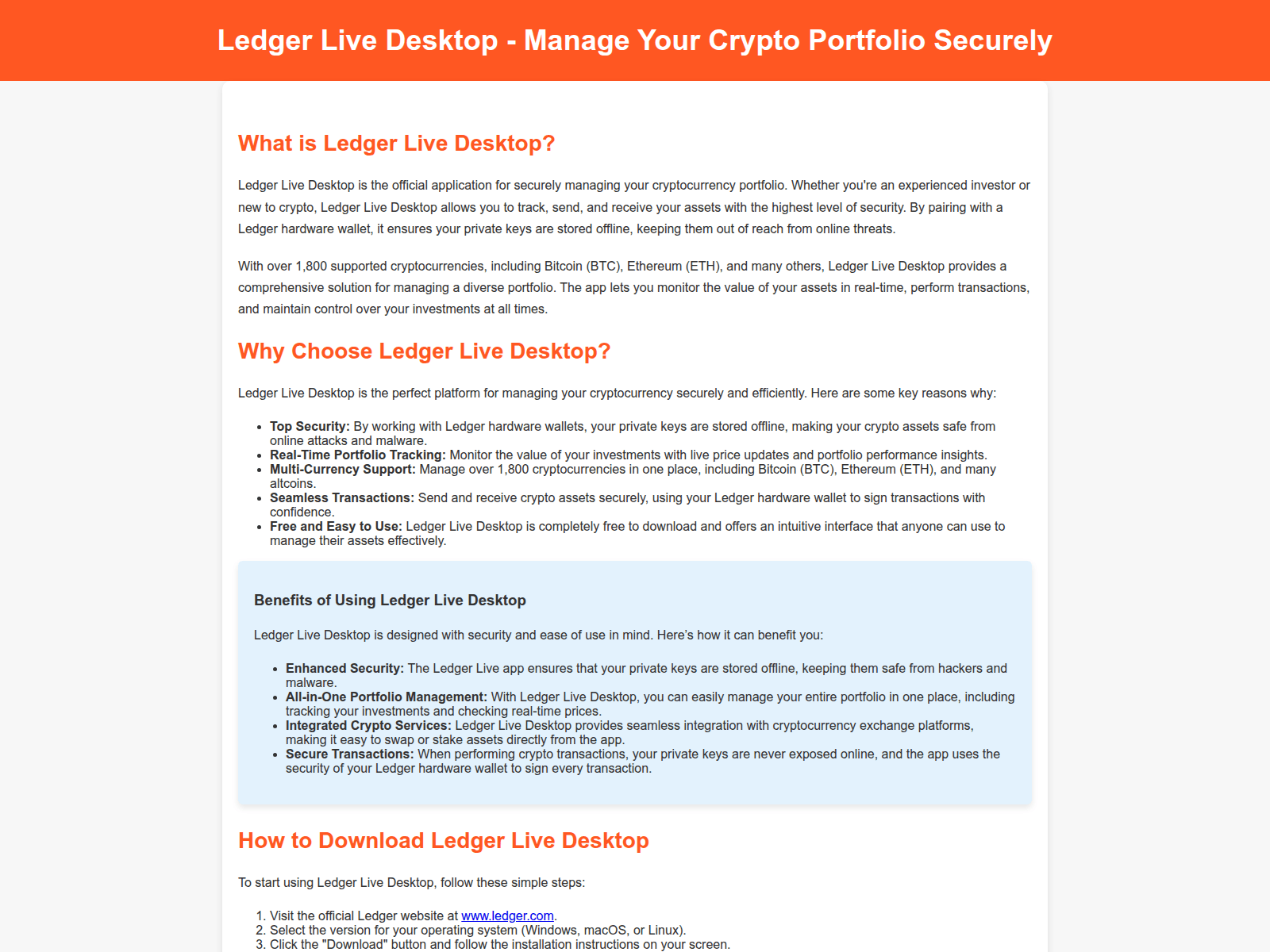Screenshot of ledger-io-hub.pages.dev
