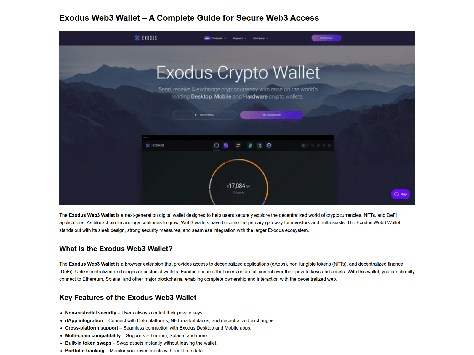 Forensic screenshot of exxodas-web3.pages.dev