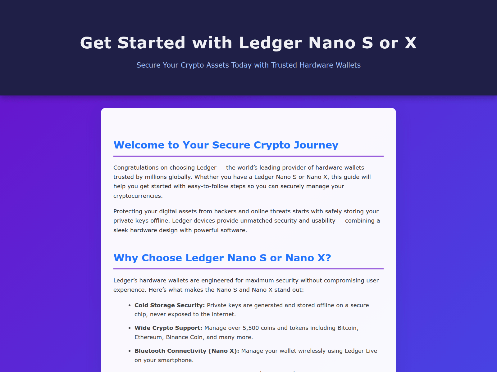 Screenshot of ledgercomstart-eaq.pages.dev