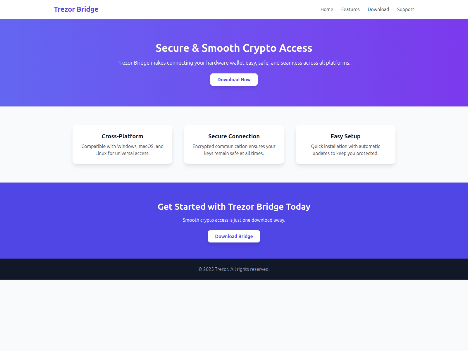 Screenshot of homepage-bridge-trzoro.pages.dev