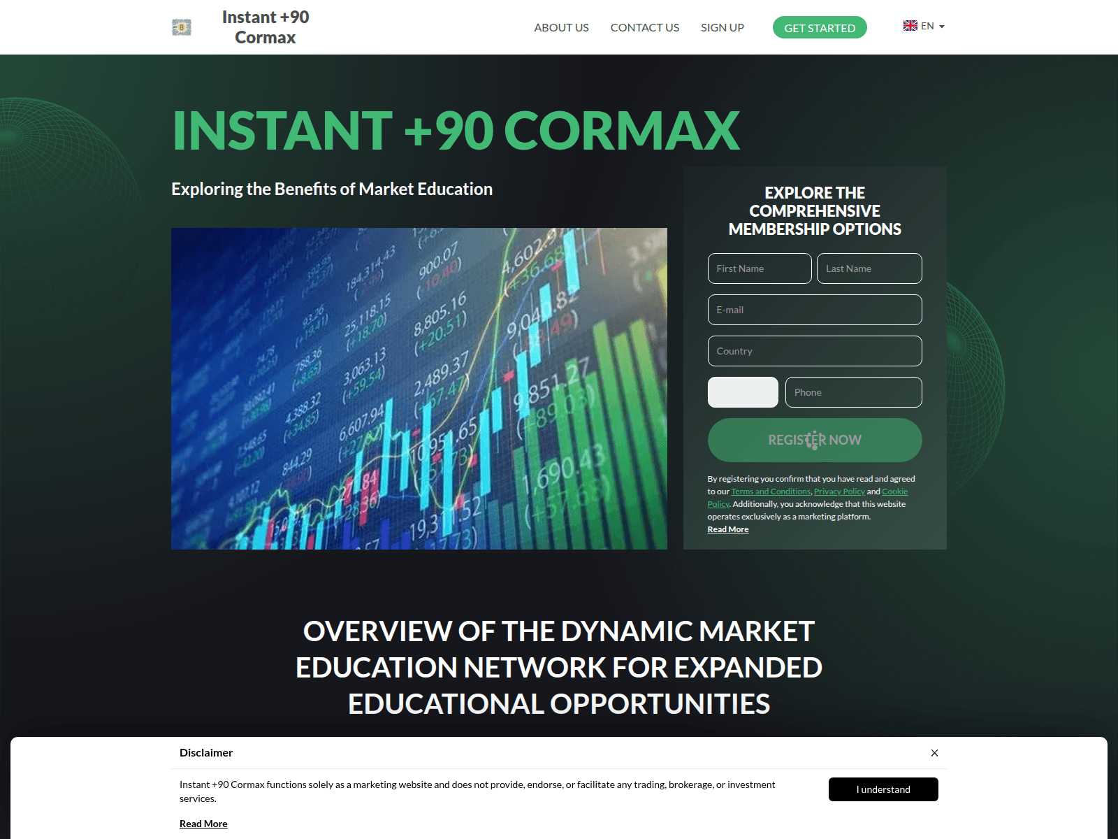 Forensic screenshot of instant90cormax.com