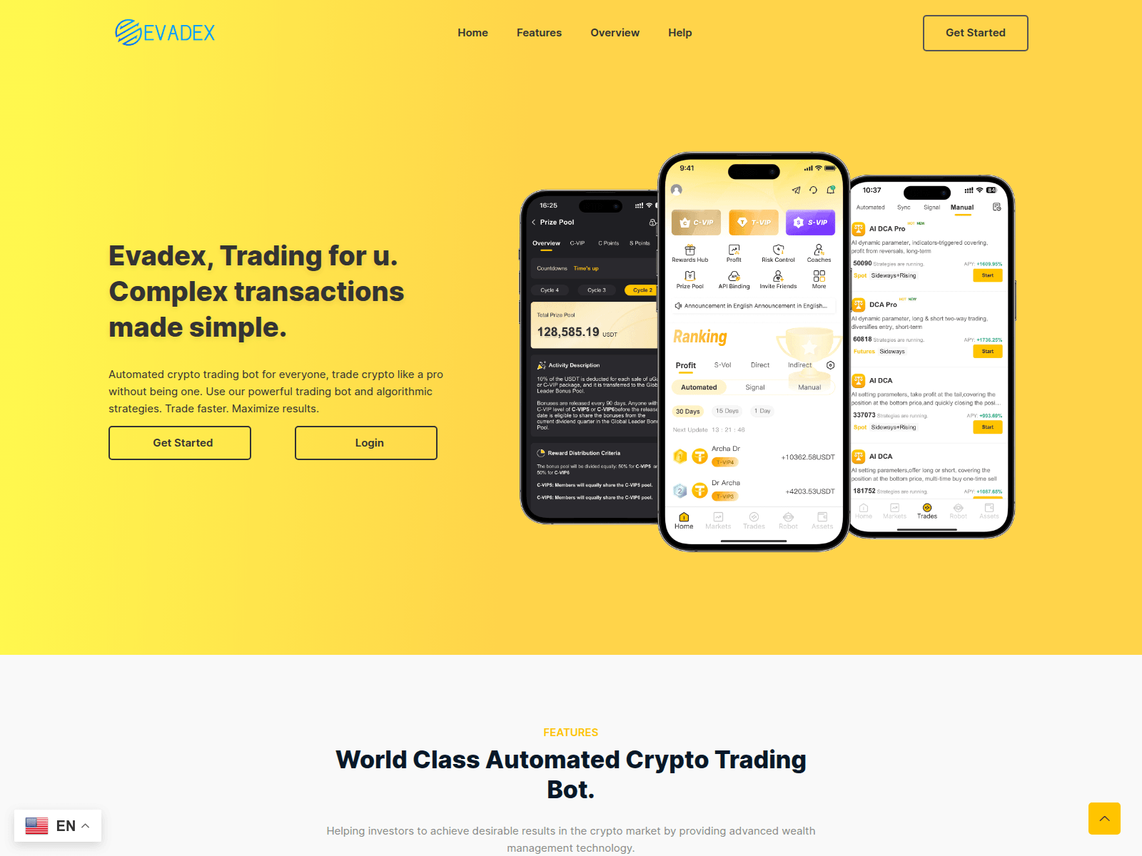Forensic screenshot of evadextrade.com