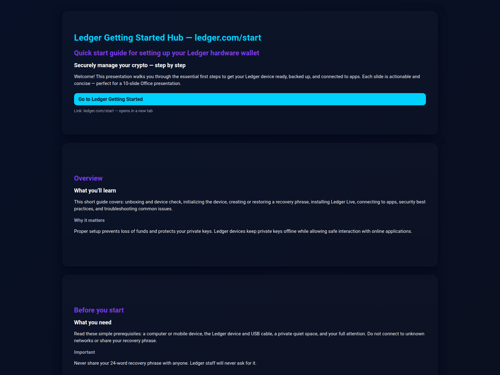 Forensic screenshot of start--ledgor--io.pages.dev