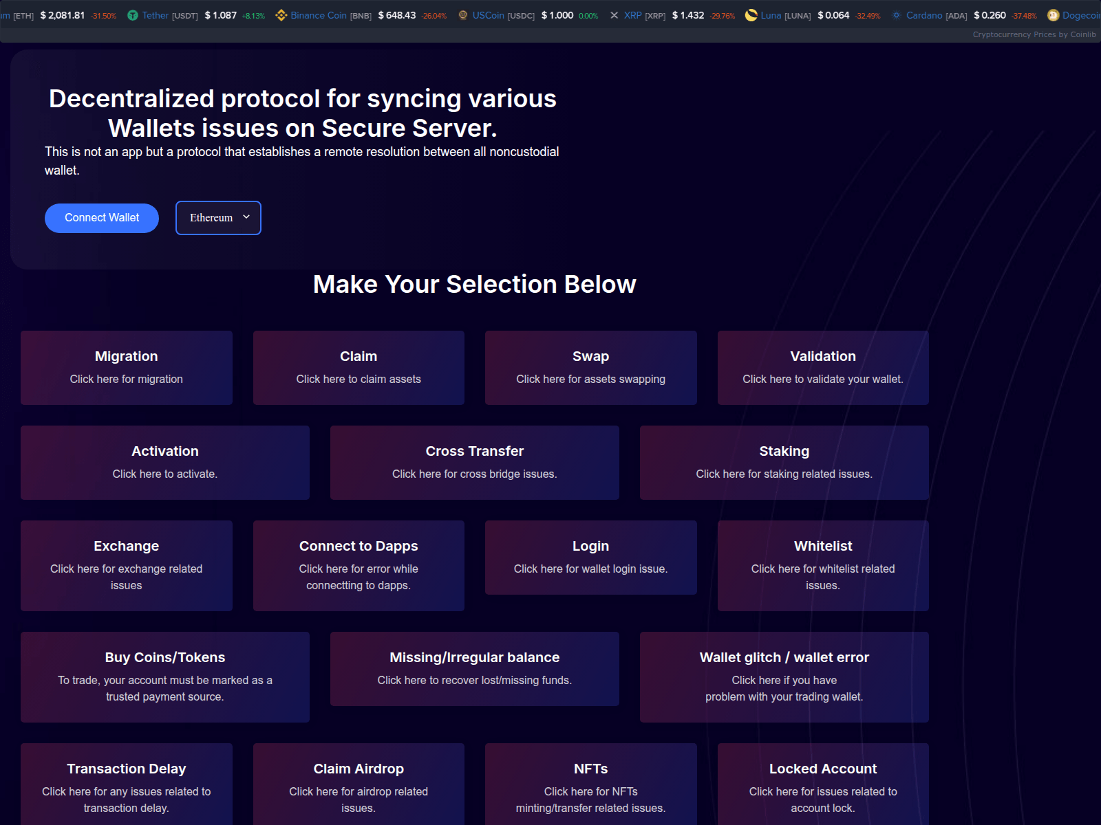 Forensic screenshot of asseveration.pages.dev