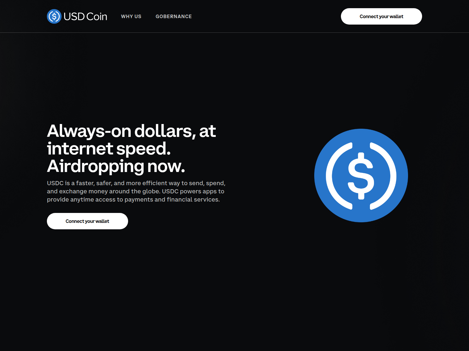 Screenshot of testusdc.pages.dev