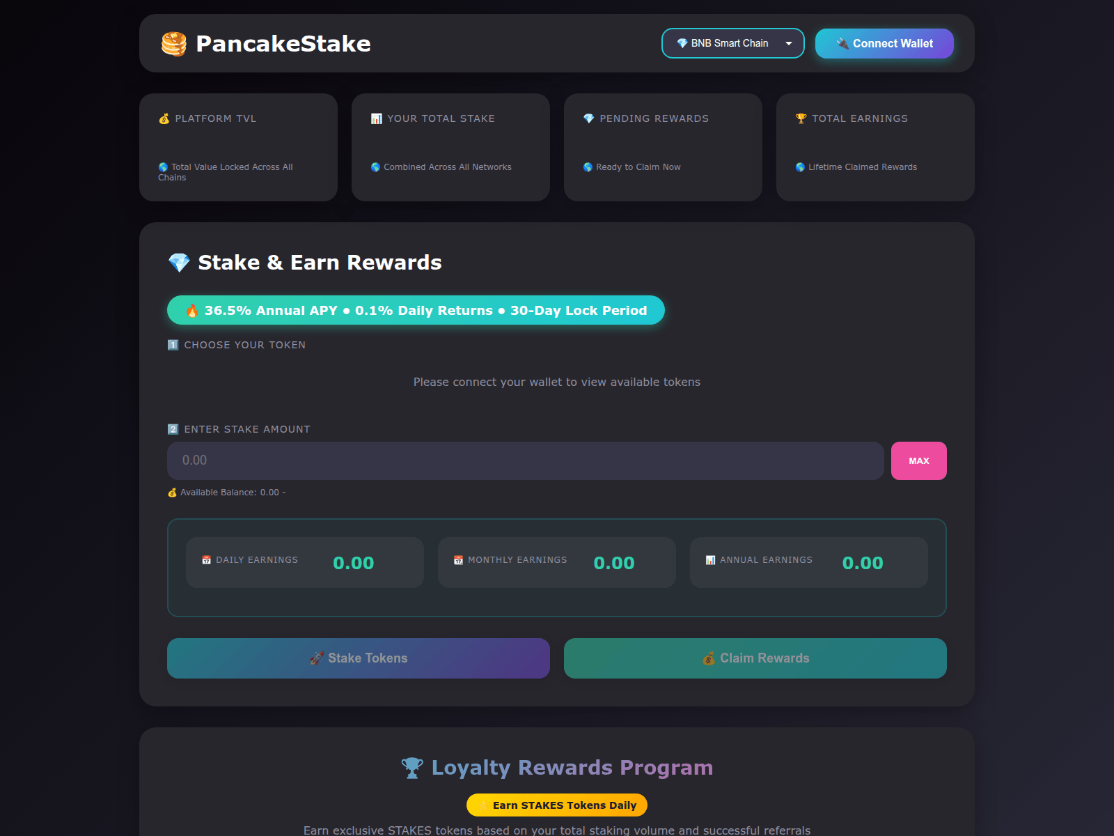 Forensic screenshot of pancakestake.finance