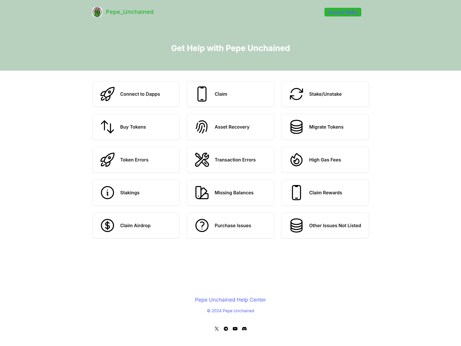 Screenshot of pepe-unchainedpad.pages.dev