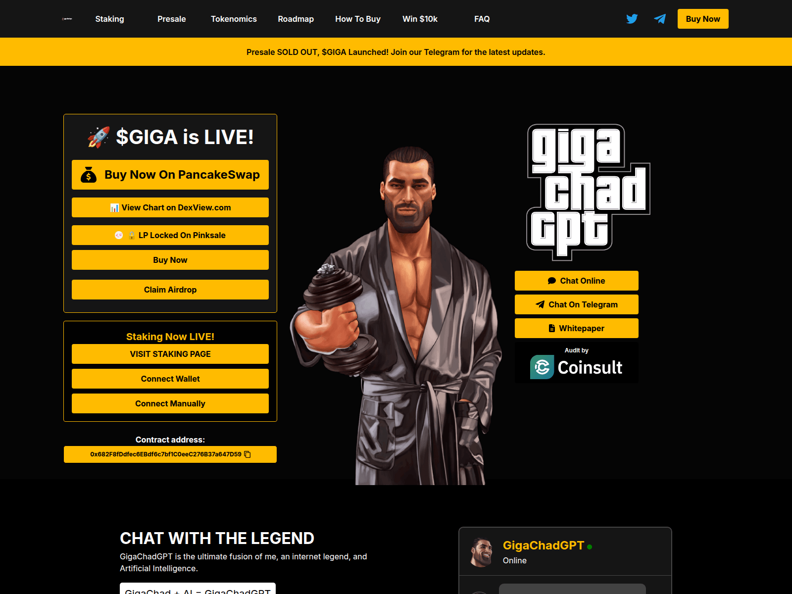 Screenshot of gigachadgpt.pages.dev