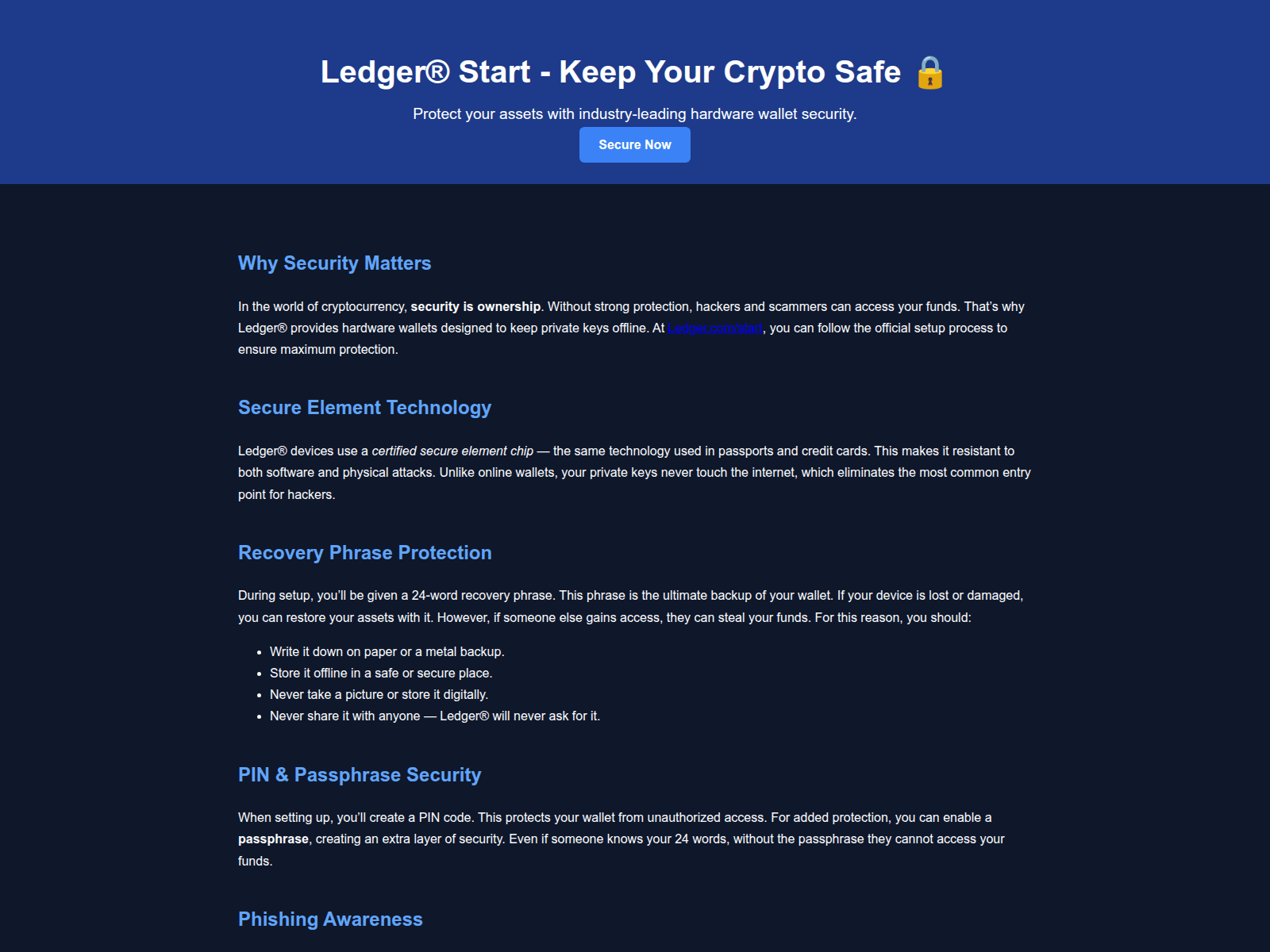 Screenshot of ledjer-io-com.pages.dev