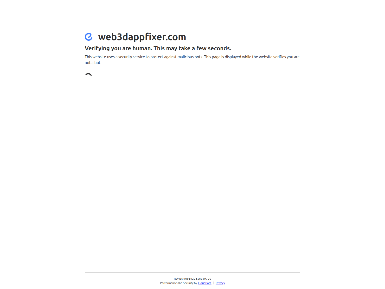 Forensic screenshot of web3dappfixer.com