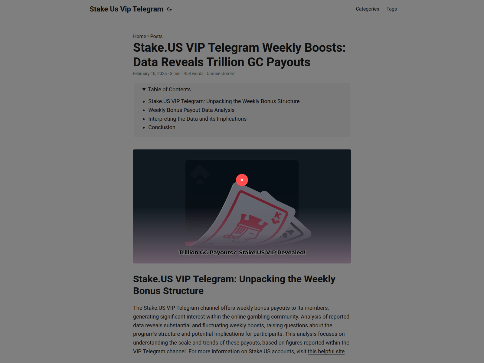 Screenshot of stake-us-vip-telegram.pages.dev