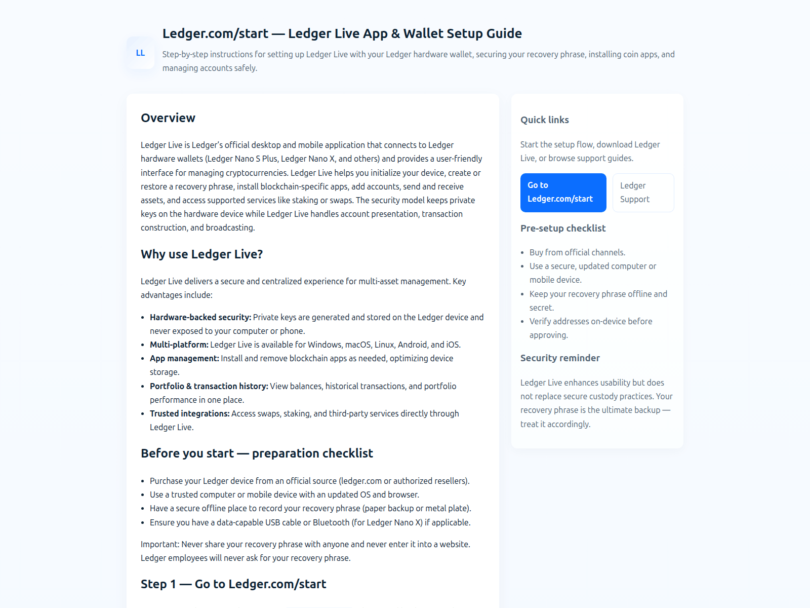 Forensic screenshot of ladger-com-start-web.pages.dev