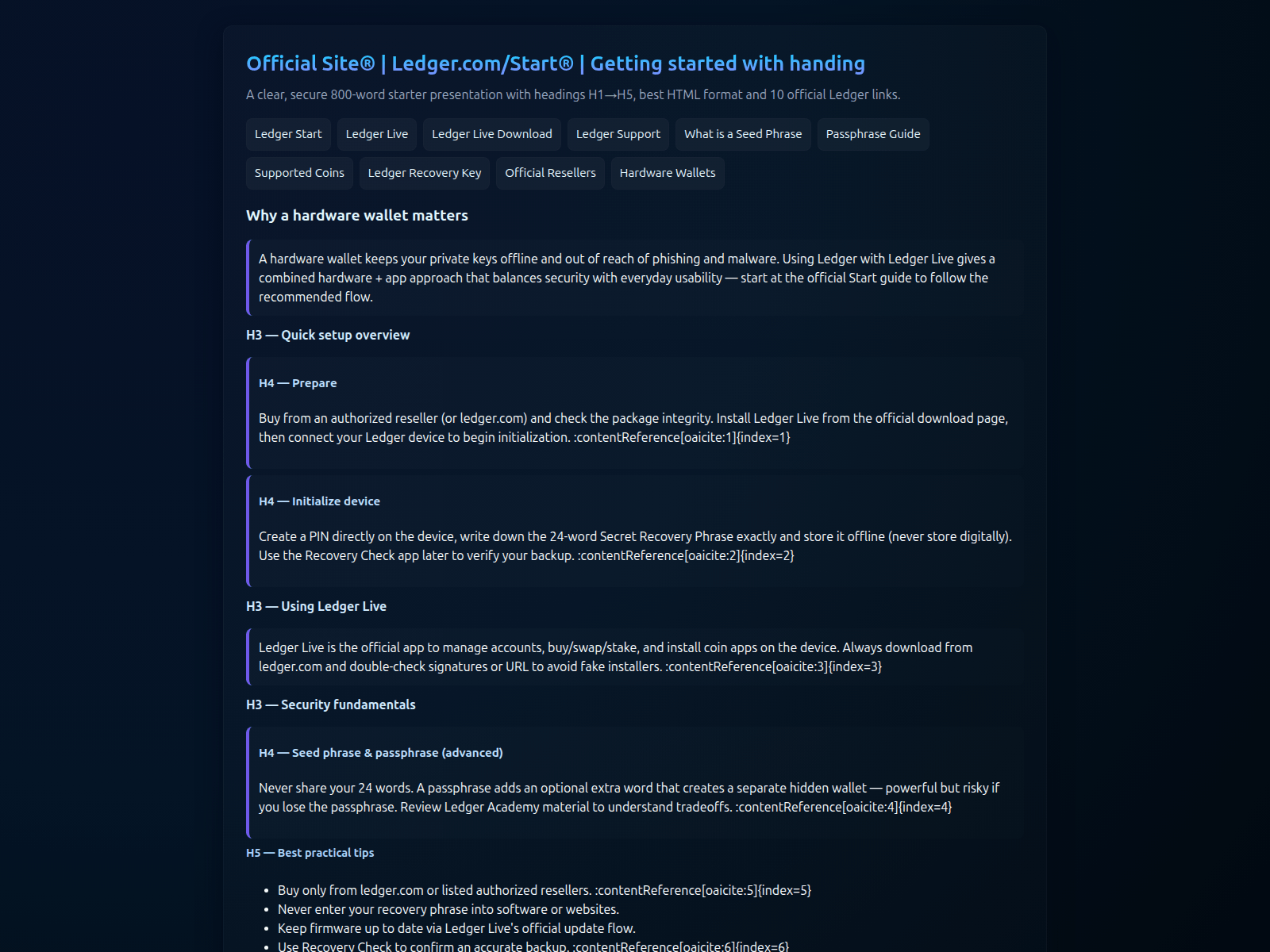 Screenshot of sta-rt-ledgr.pages.dev