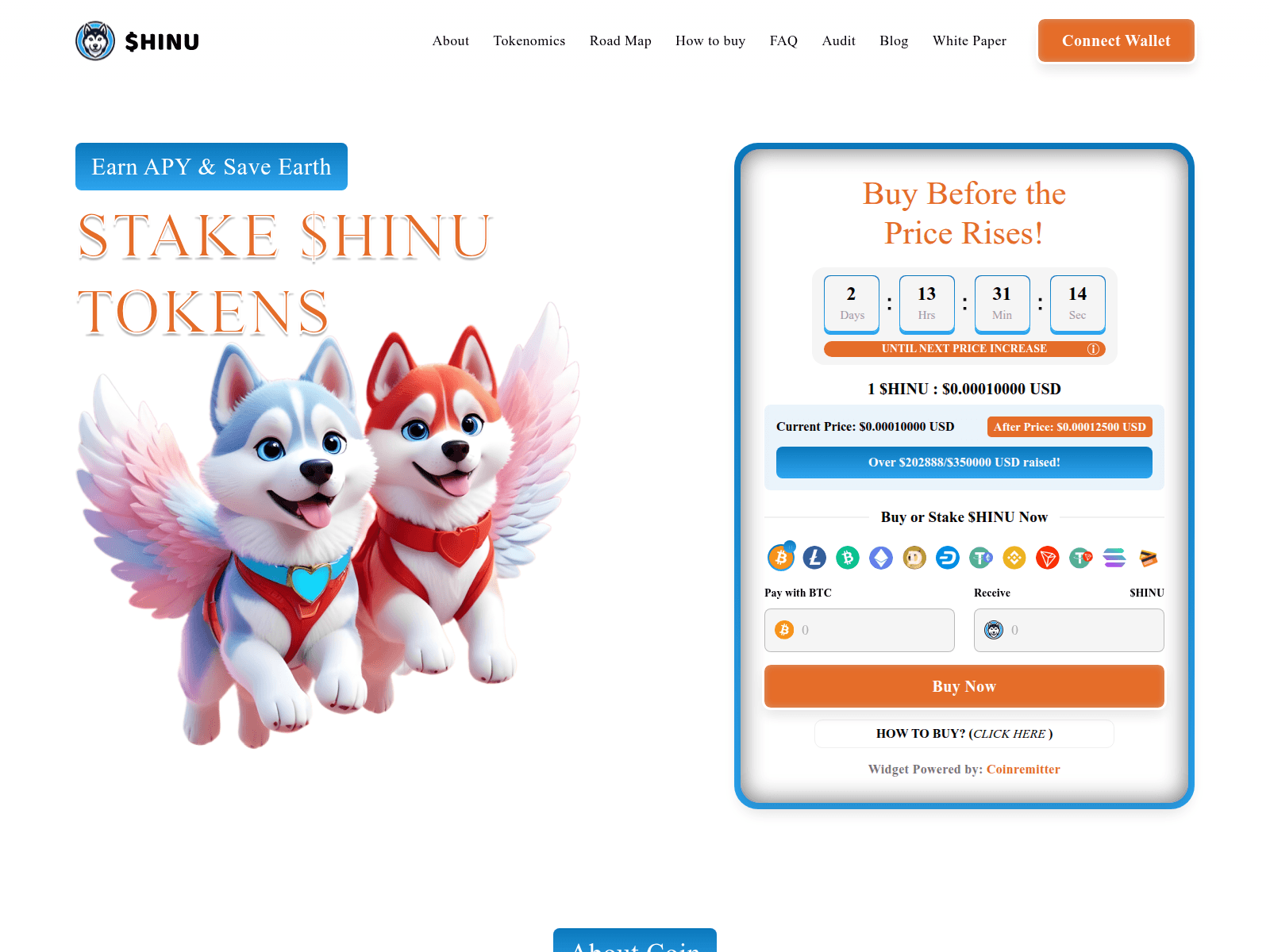 Forensic screenshot of thehuskyinu-io.pages.dev