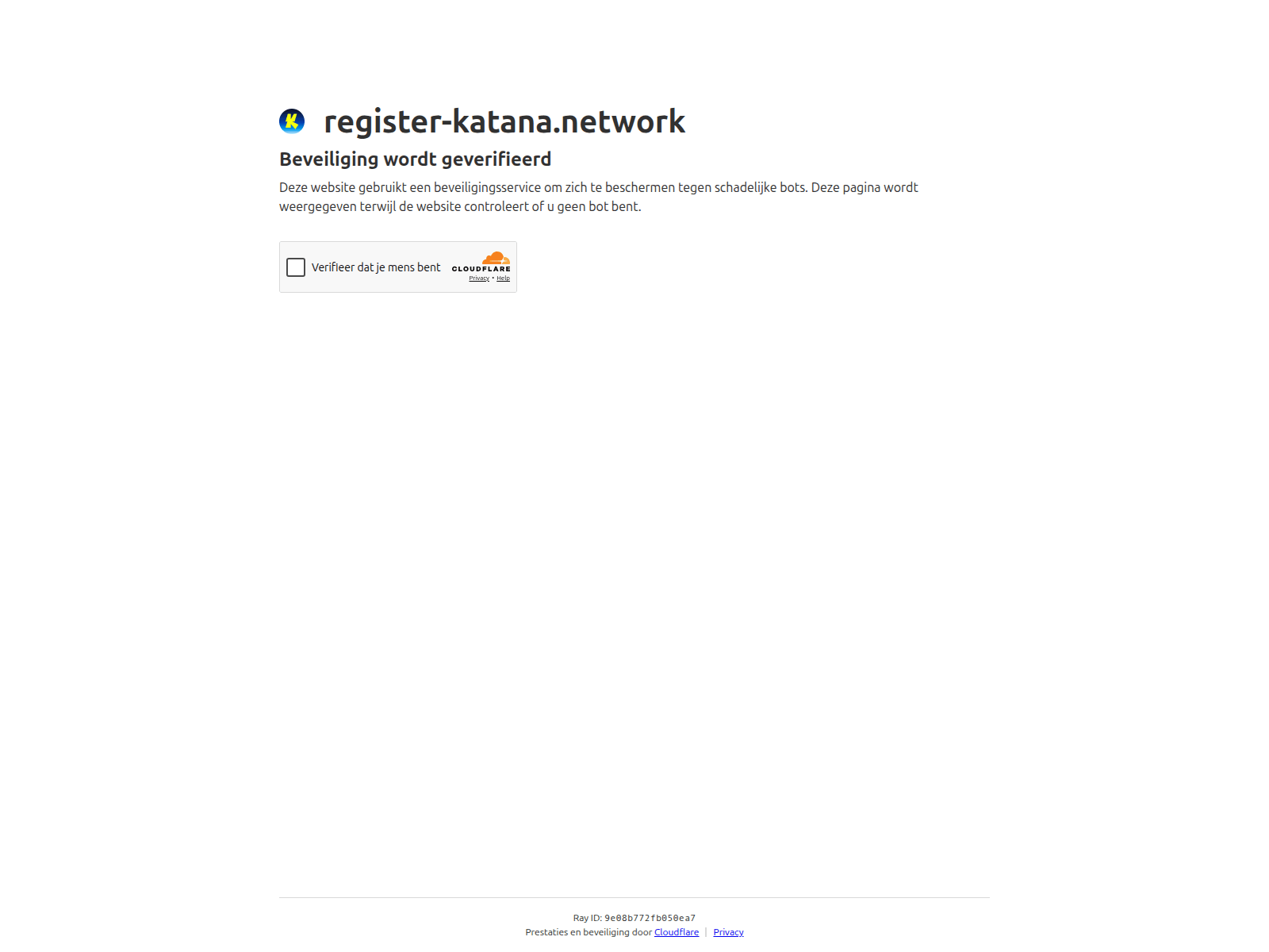 Screenshot of register-katana.network