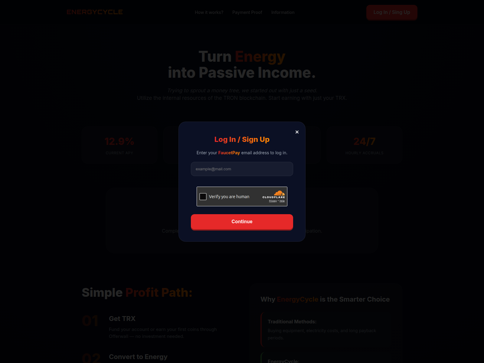 Screenshot of energycycle.by