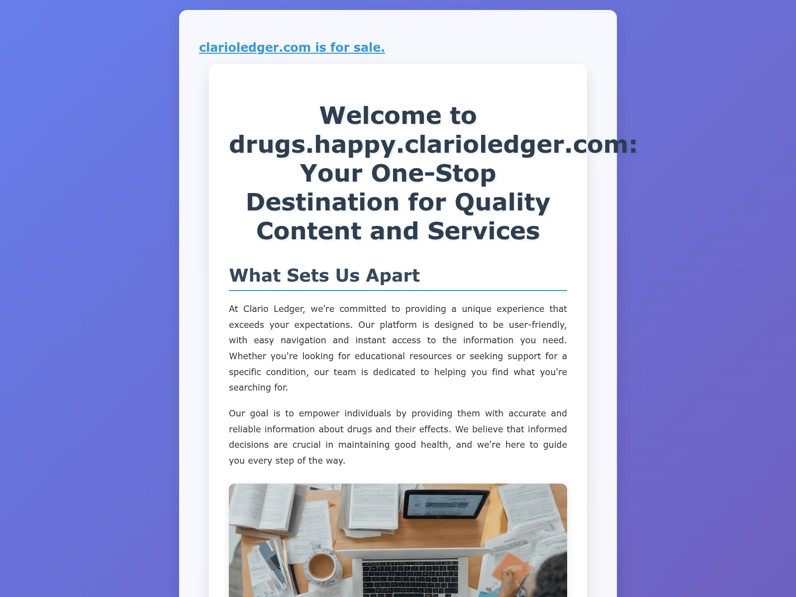 Screenshot of drugs.happy.clarioledger.com